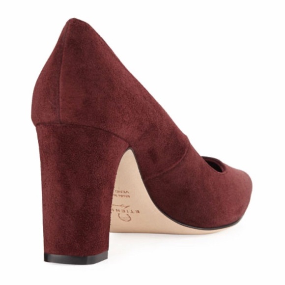 New! Etienne Aigner Julie Suede Pointed Toe Pumps - Picture 2 of 4